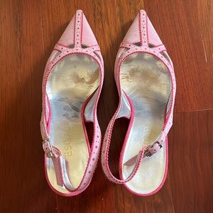 Vintage Escada Hot Pink Heels